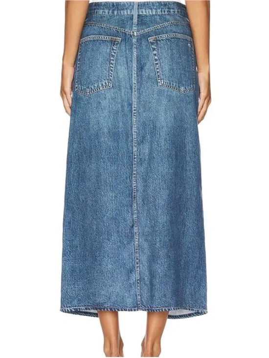 Rag & Bone Liquid Miramar Clara Midi Skirt- Size 26- Like New - Picture 5 of 15